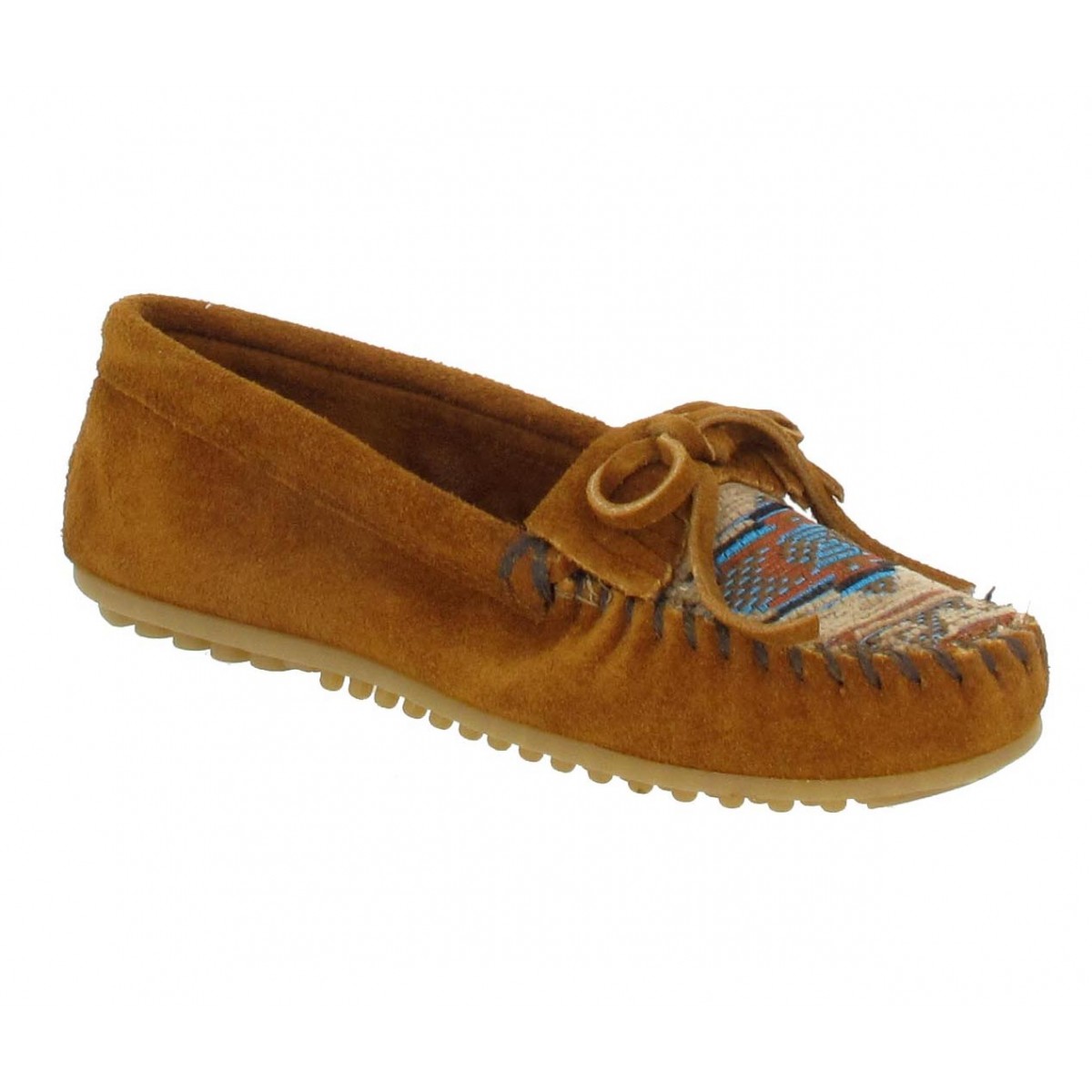 Mocassins MINNETONKA El Paso velours Femme Marron