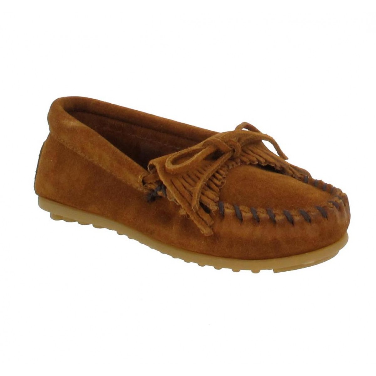 Mocassins MINNETONKA Kilty velours Enfant Marron