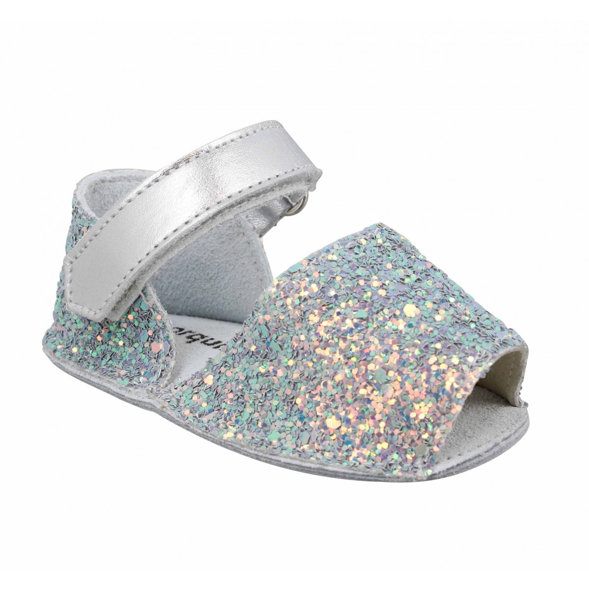 Sandales MINORQUINES Frailera Baby paillettes Enfant Blue