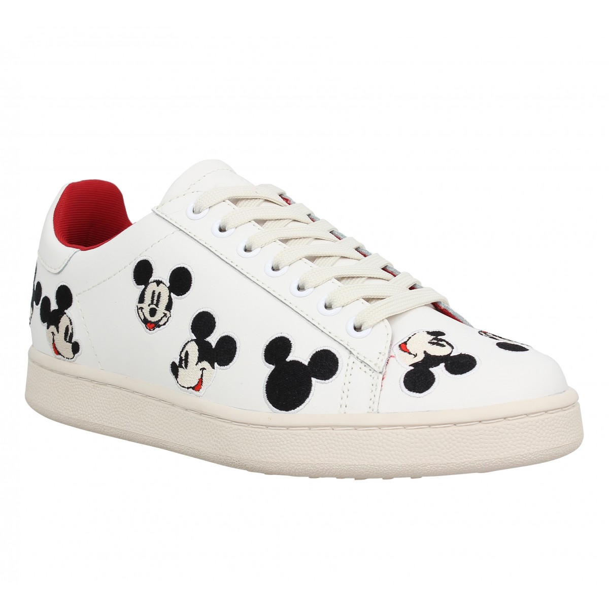 Baskets MOA - Master Of Arts Disney cuir Femme Blanc