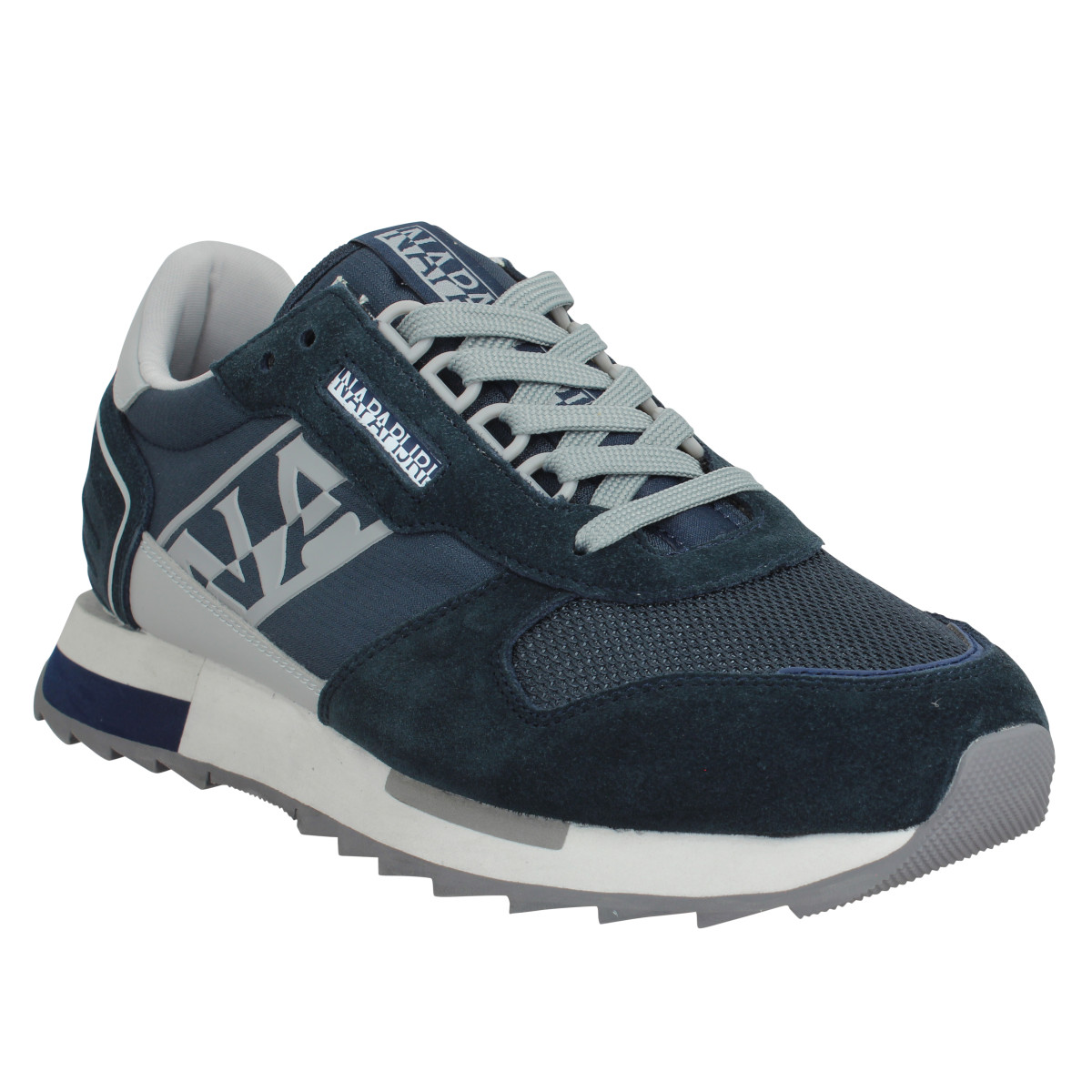 Baskets NAPAPIJRI Virtus velours toile Homme Blue Marine