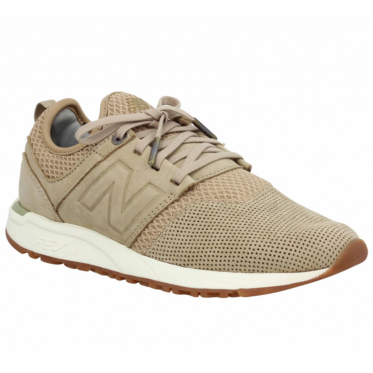 basket new balance femme beige