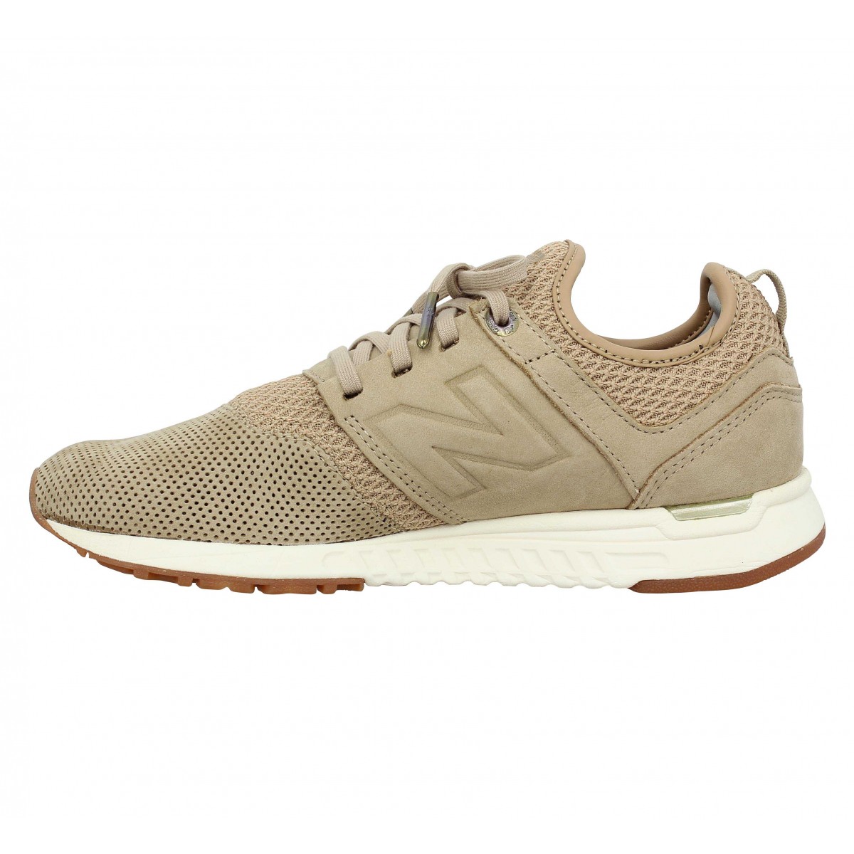 New balance 247 nubuck femme beige femme | Fanny chaussures