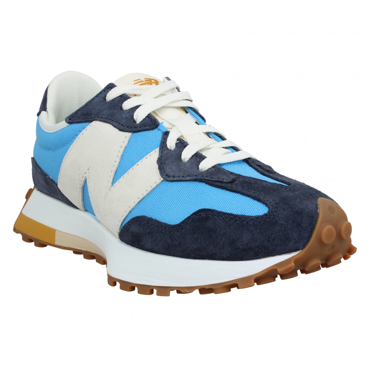 Baskets NEW BALANCE 327 velours toile Homme Sky