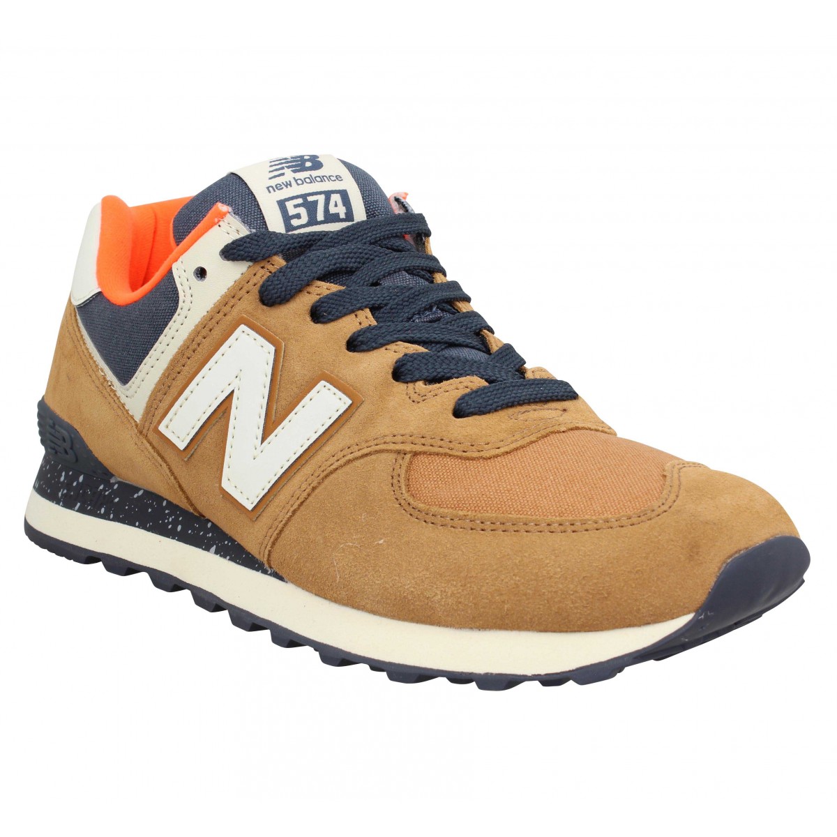 New balance chaussure homme brun best sale