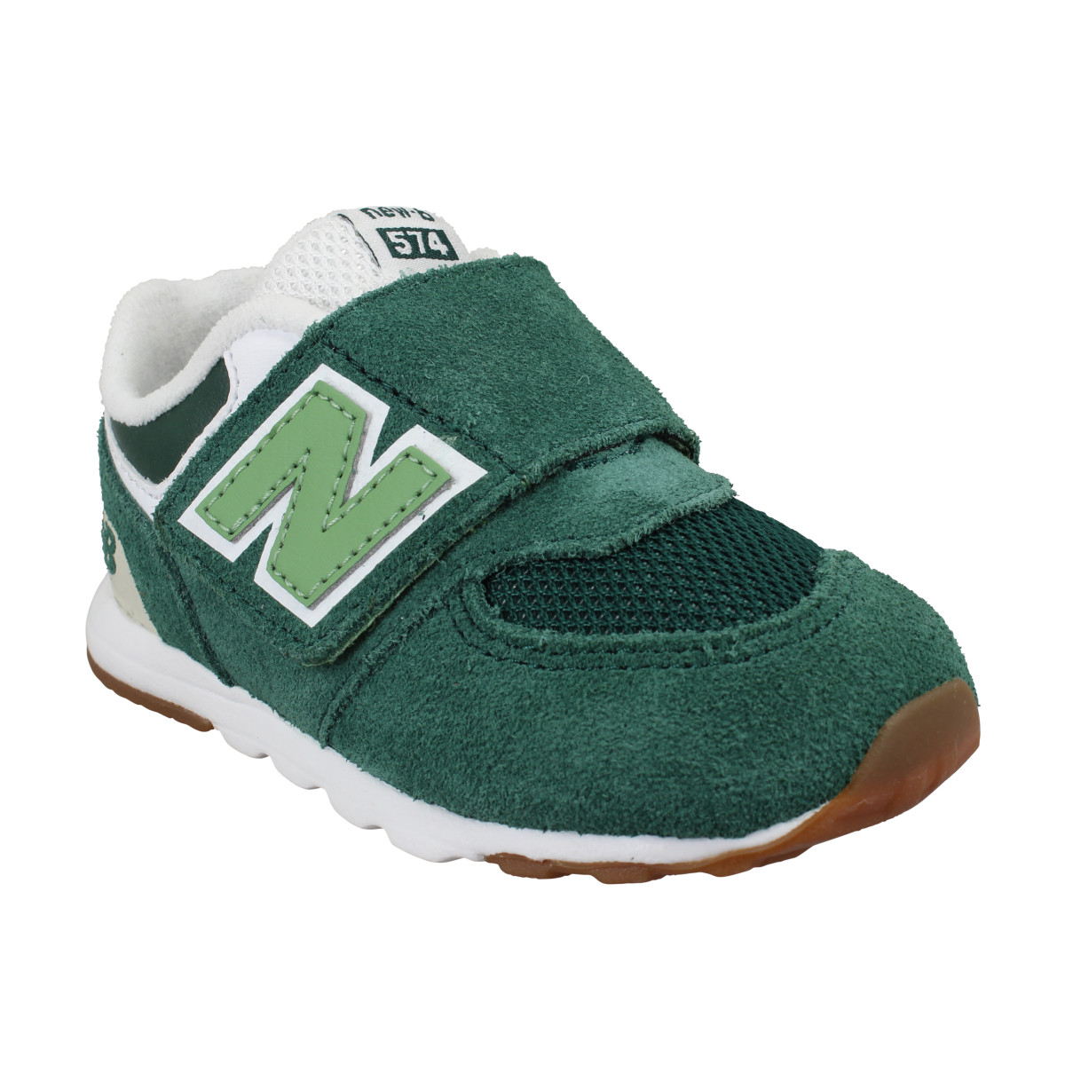 Baskets NEW BALANCE 574 velours toile Enfant Green