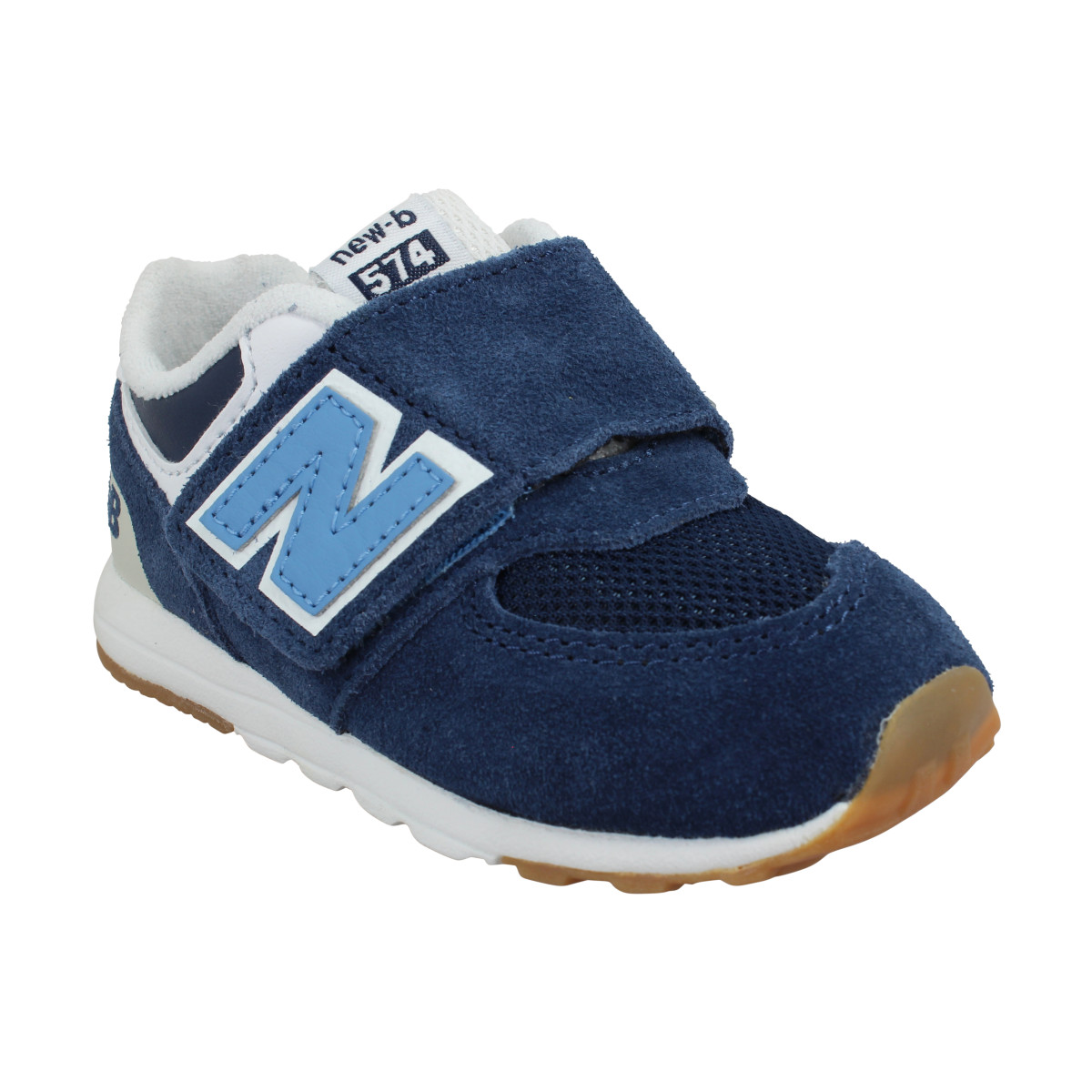 Baskets NEW BALANCE 574 velours toile Enfant Navy Blue