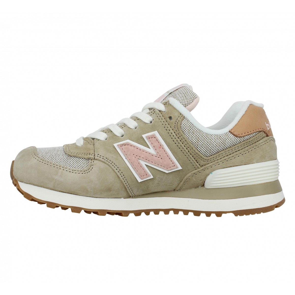 New balance 574 femme kaki best sale