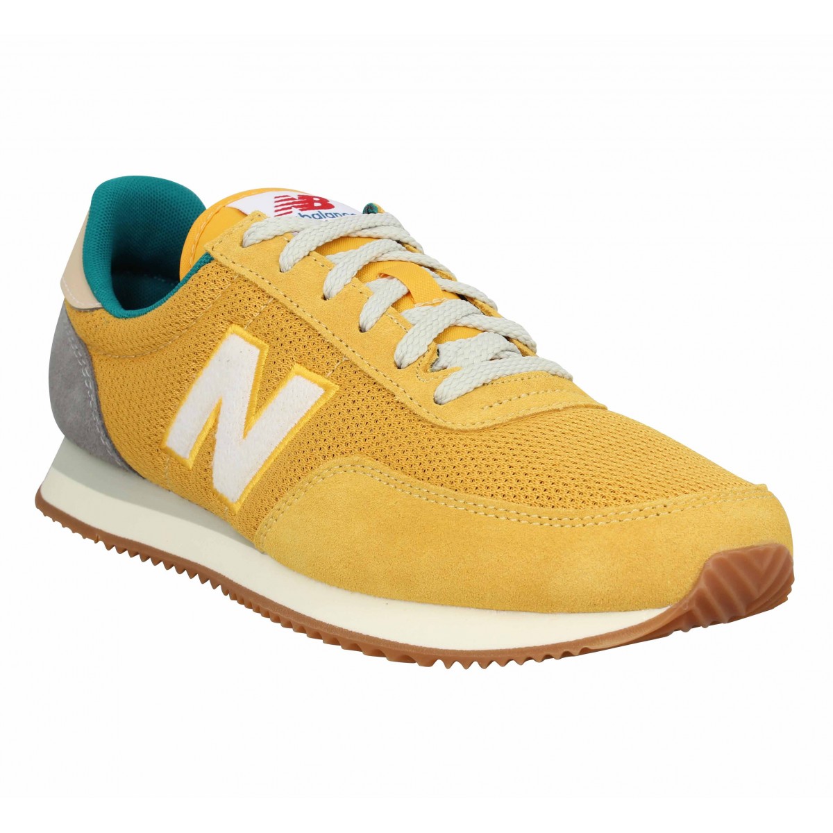 Chaussures New balance 720 yb velours toile homme jaune homme ...