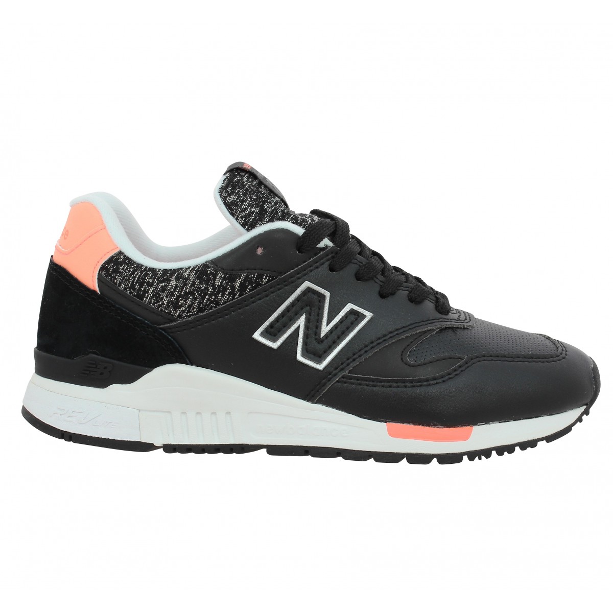 new balance en cuir noir