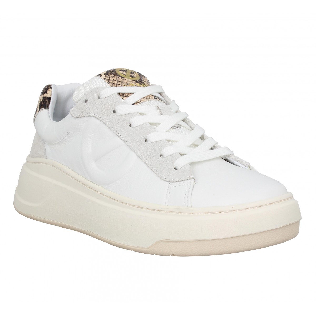 no name cuir blanc