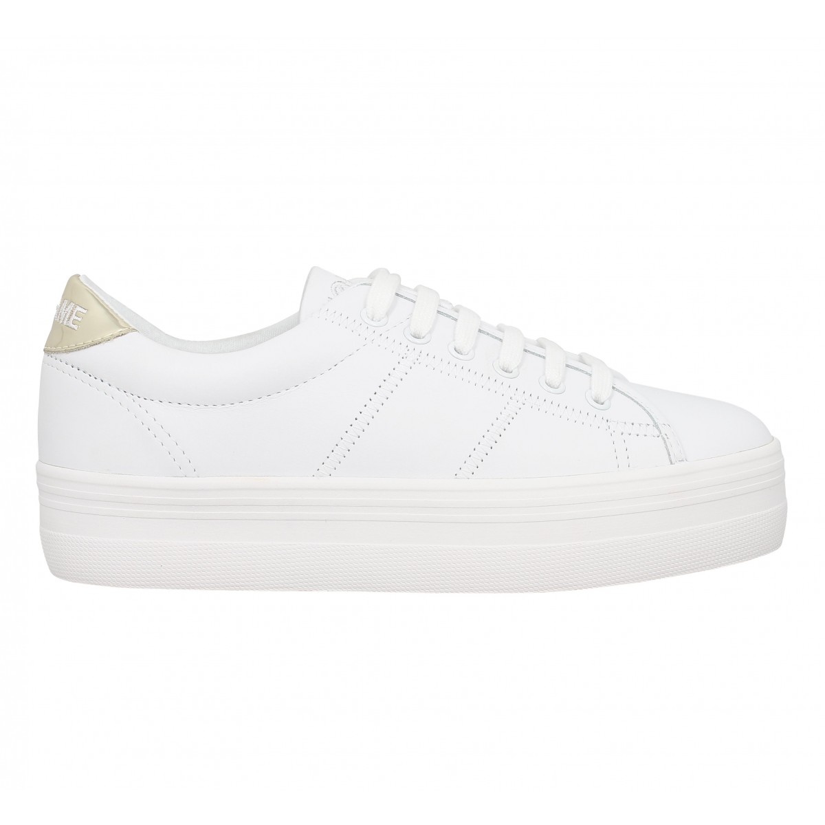 No name deals plato cuir blanc
