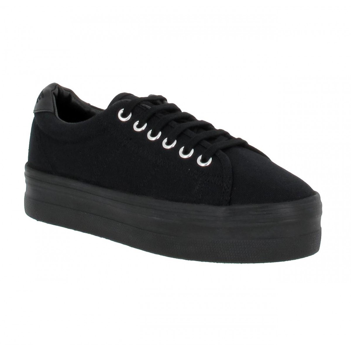 NO NAME Plato Sneaker toile Femme Noir