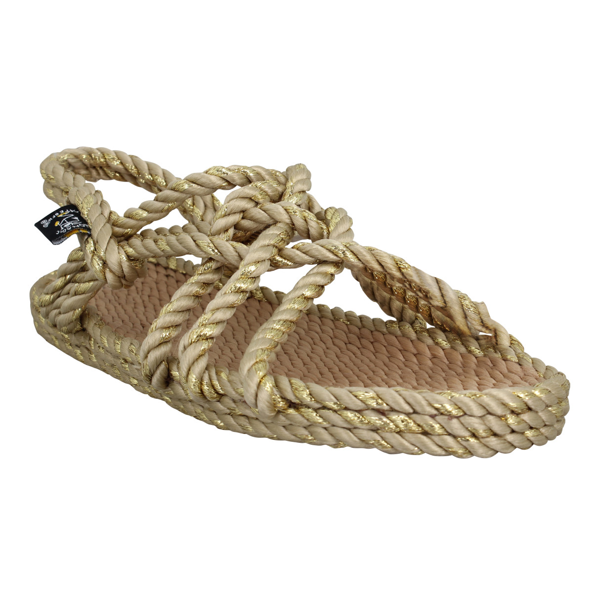 NOMADIC STATE OF MIND JC Sandals corde Femme Beige Gold