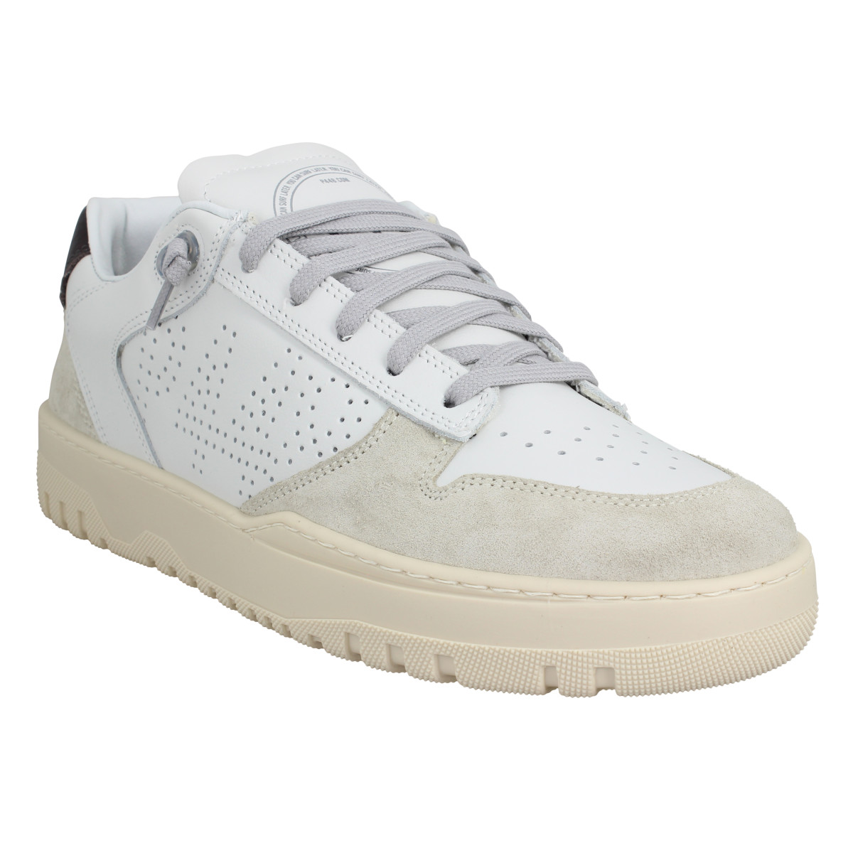 P448 Mason cuir velours Homme White Cmoro