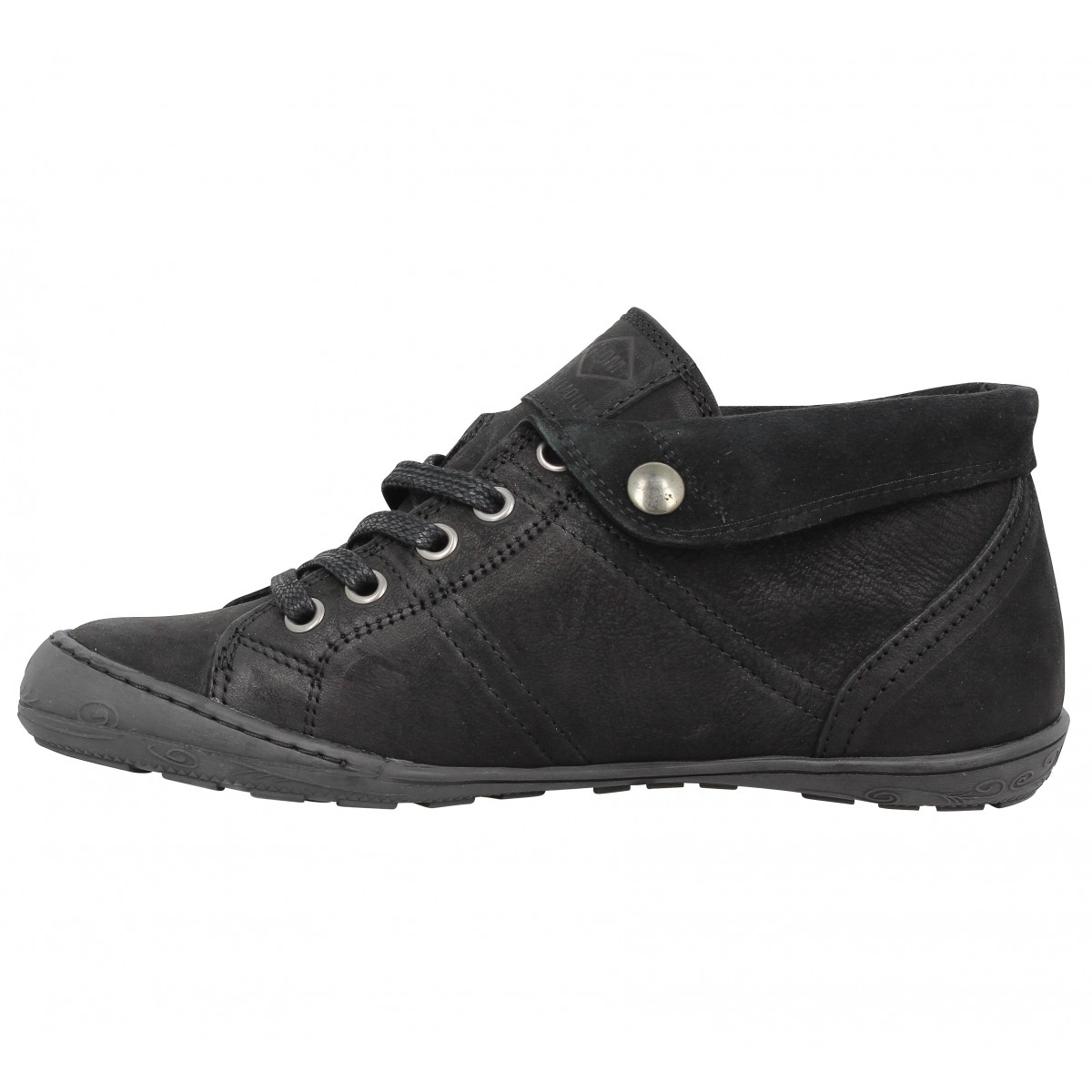 Palladium gaetane cuir femme noir femme | Fanny chaussures