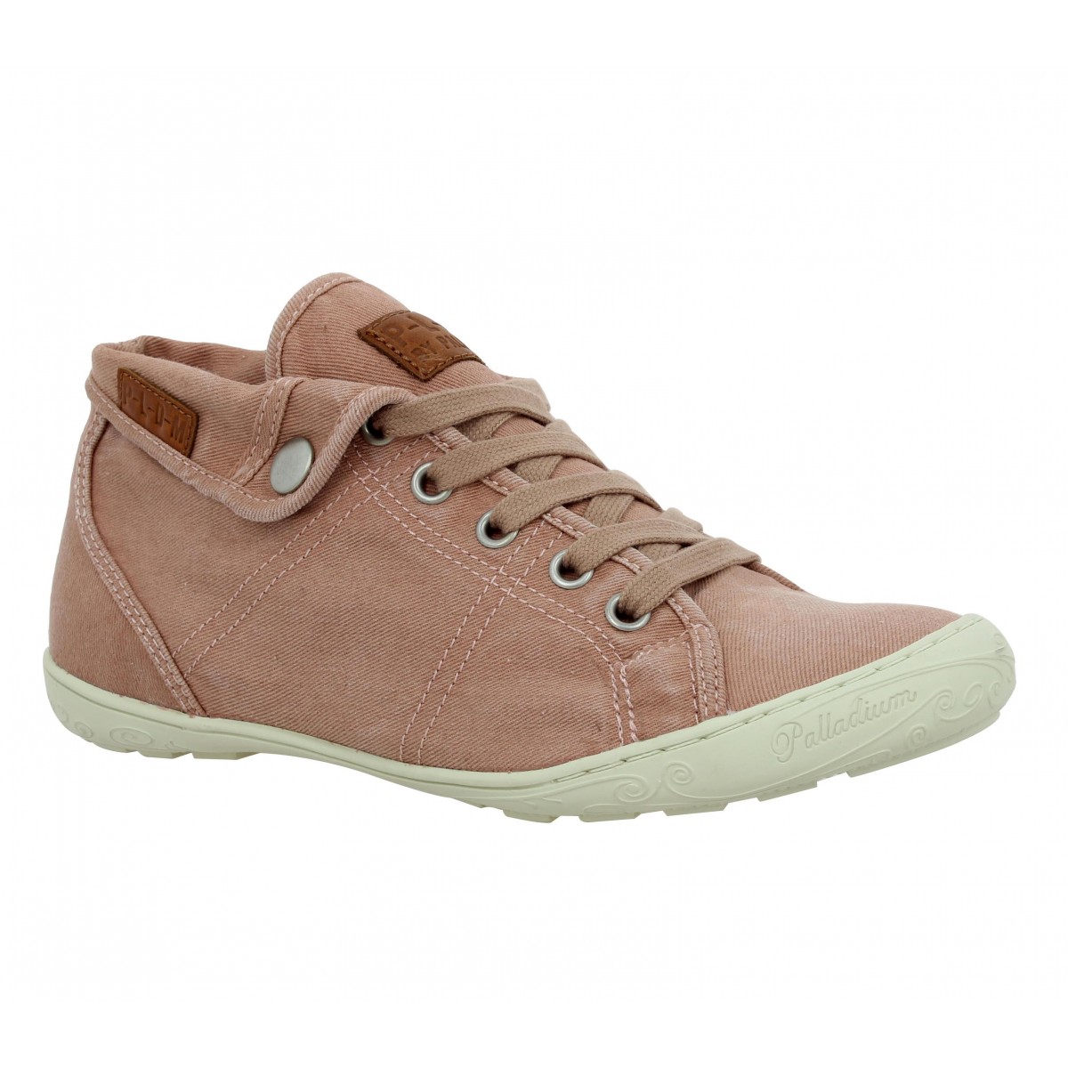 Baskets PALLADIUM Gaetane toile Femme Rose