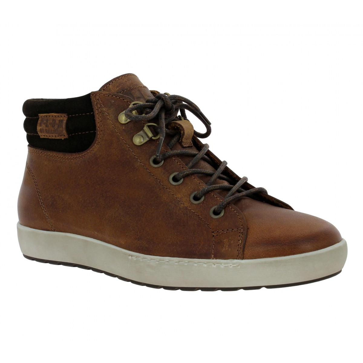 Baskets PALLADIUM Malcom cuir Homme Marron fonce