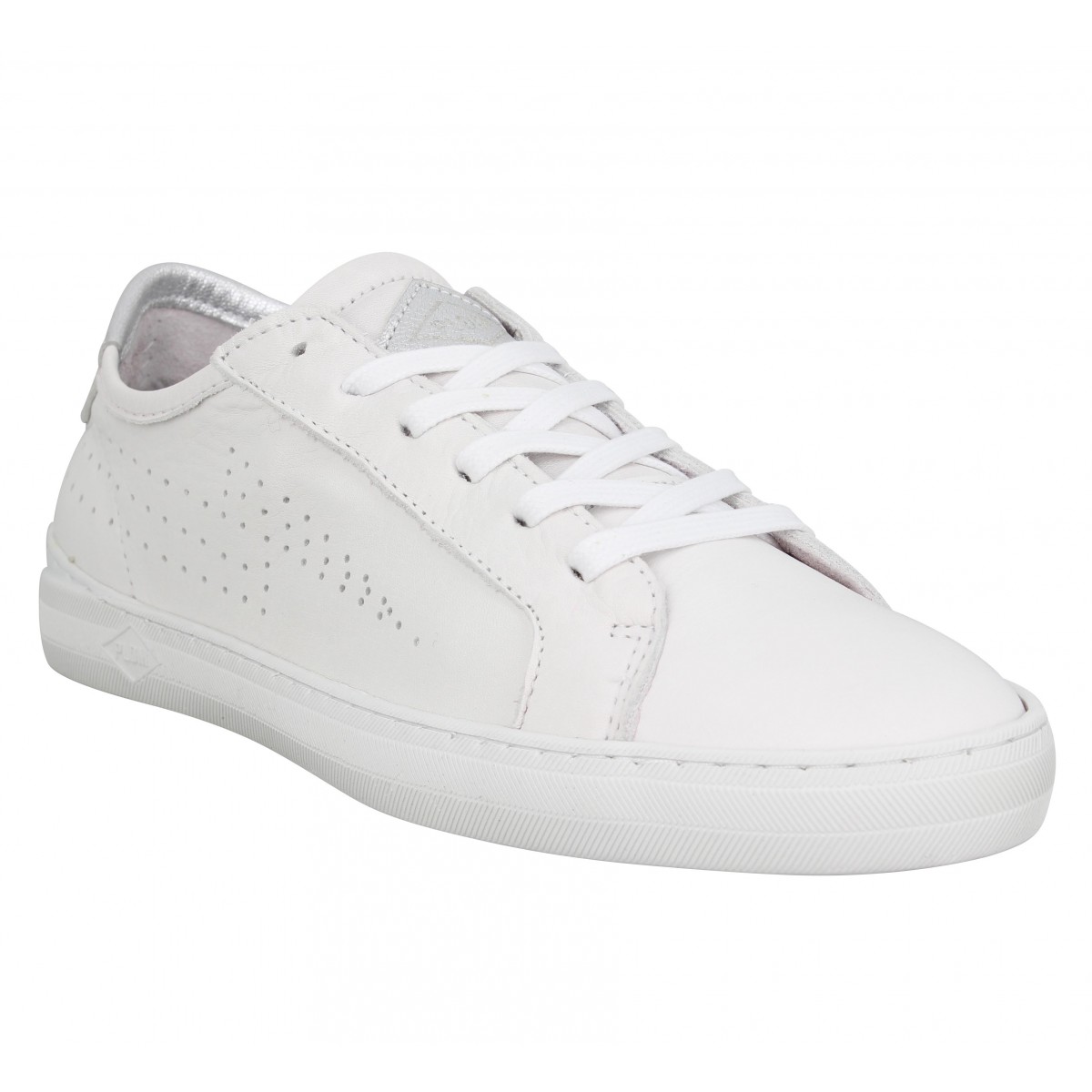 Tennis femme blanche cuir sale
