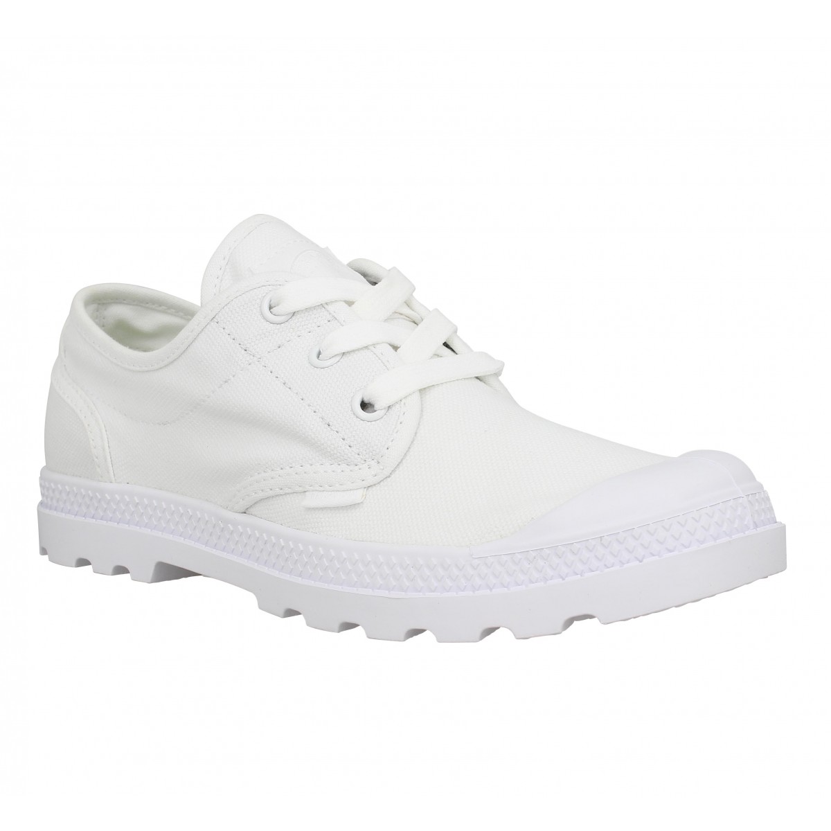 Baskets PALLADIUM Oxford Lite toile Femme Blanc Vapor