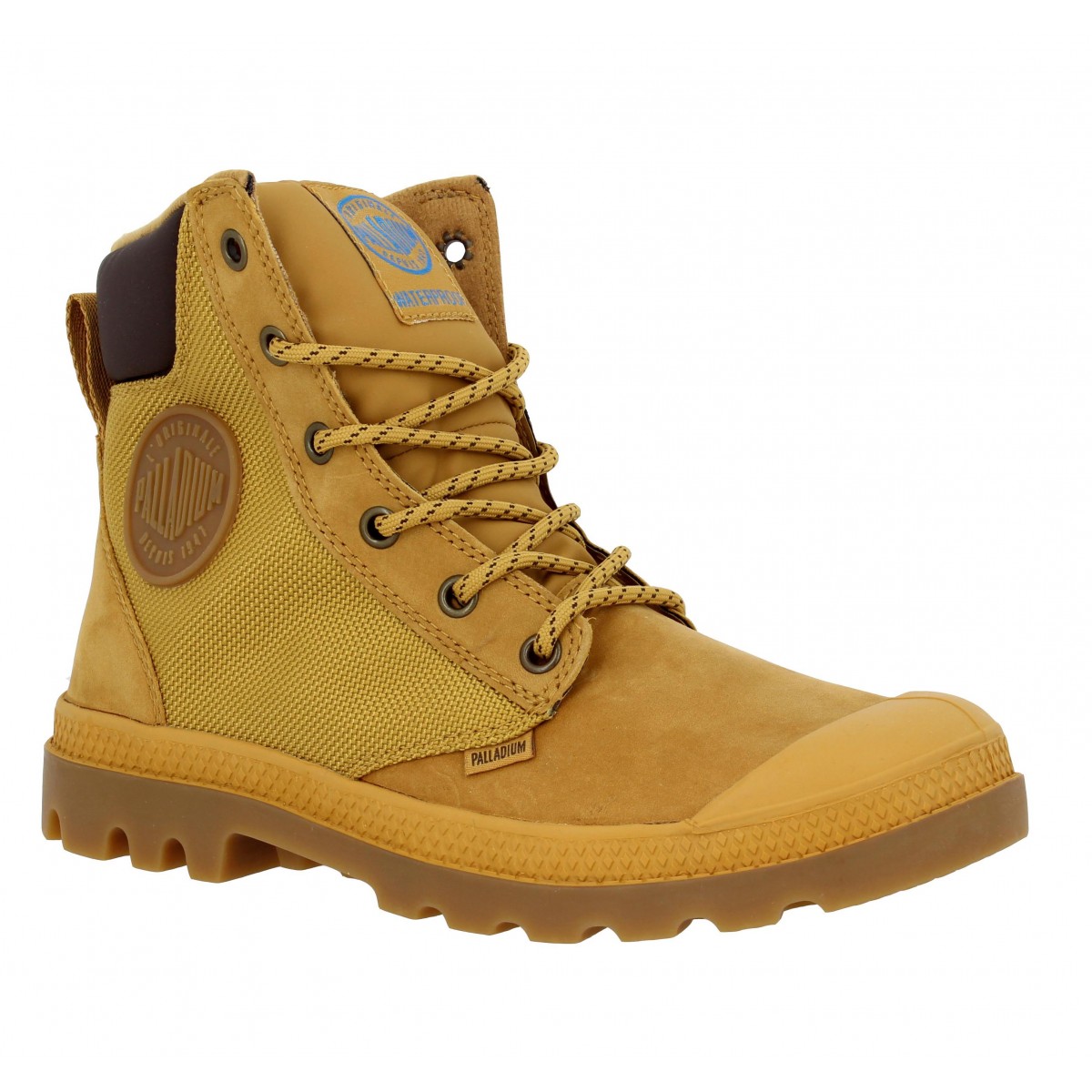 Bottines PALLADIUM Pampa Sporcuf cuir Femme Gold