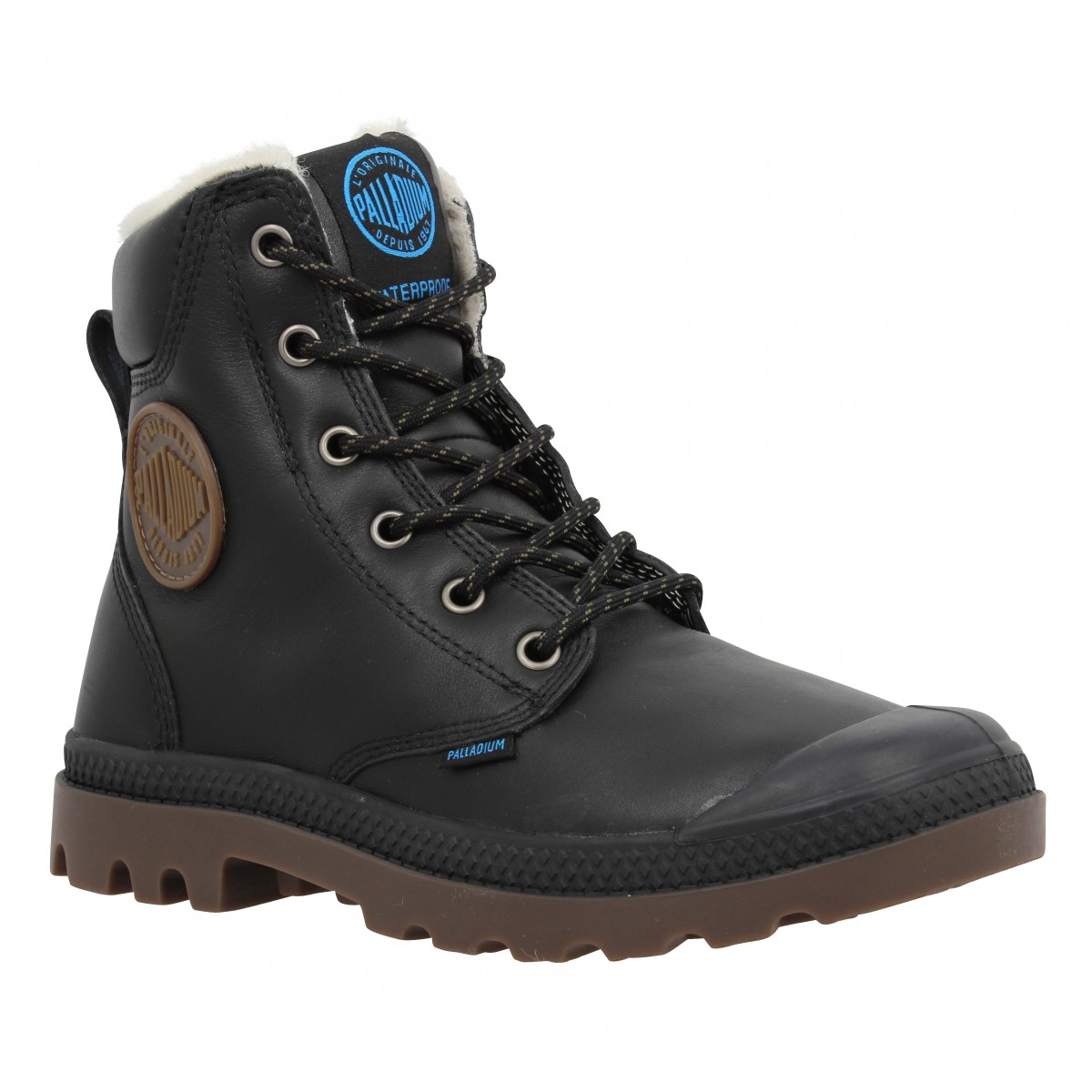 Bottines PALLADIUM Pampa Sport cuir Homme Noir