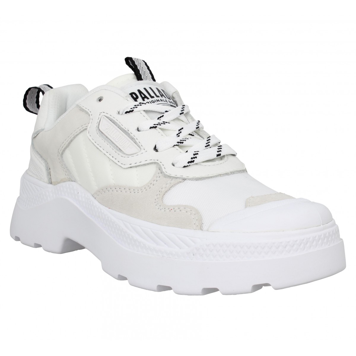 Palladium pl kix 90 low toile femme blanc femme | Fanny chaussures