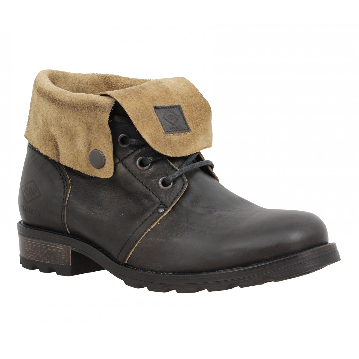 Bottines PALLADIUM Update cuir Femme Black
