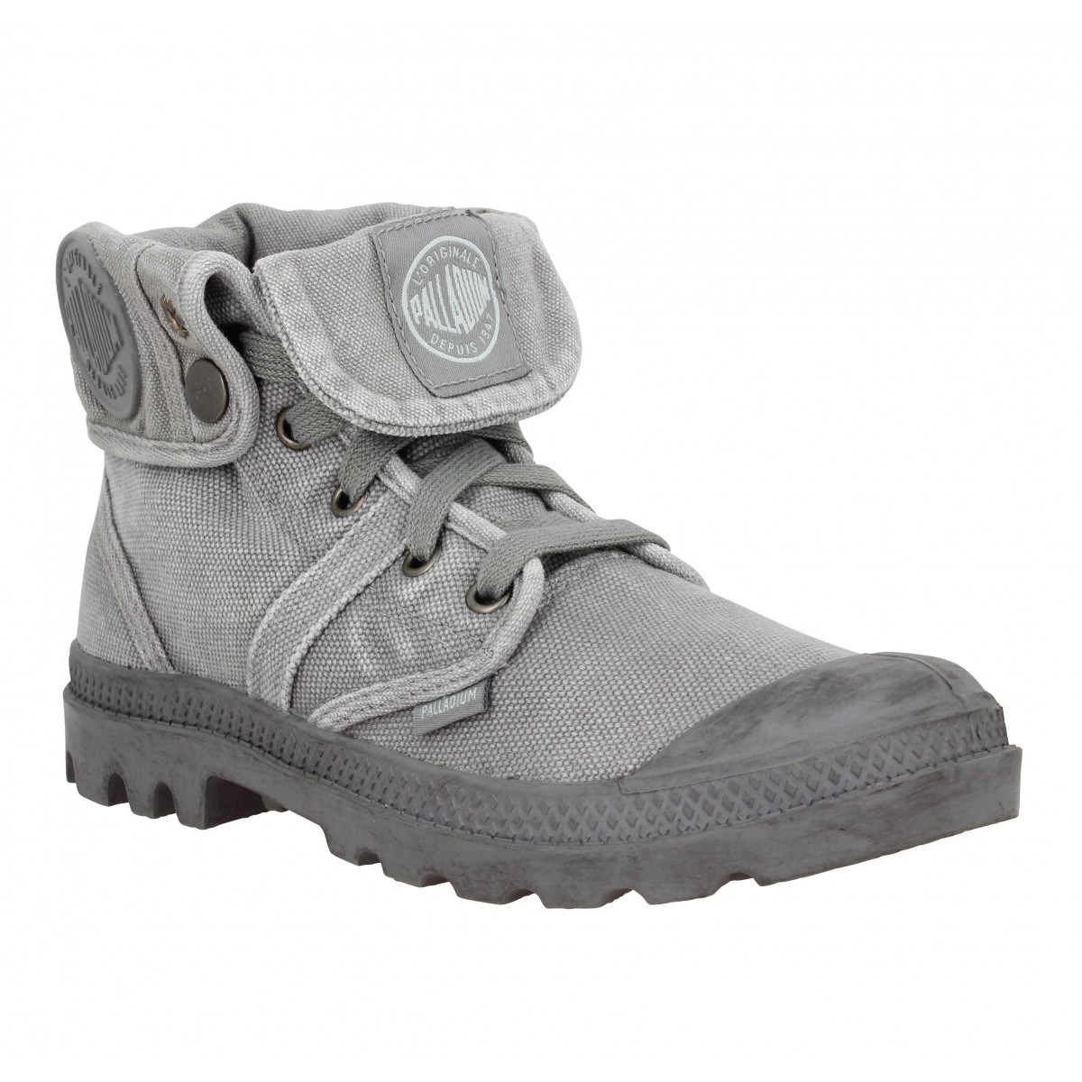 Bottines PALLADIUM US Baggy toile Femme Titanium