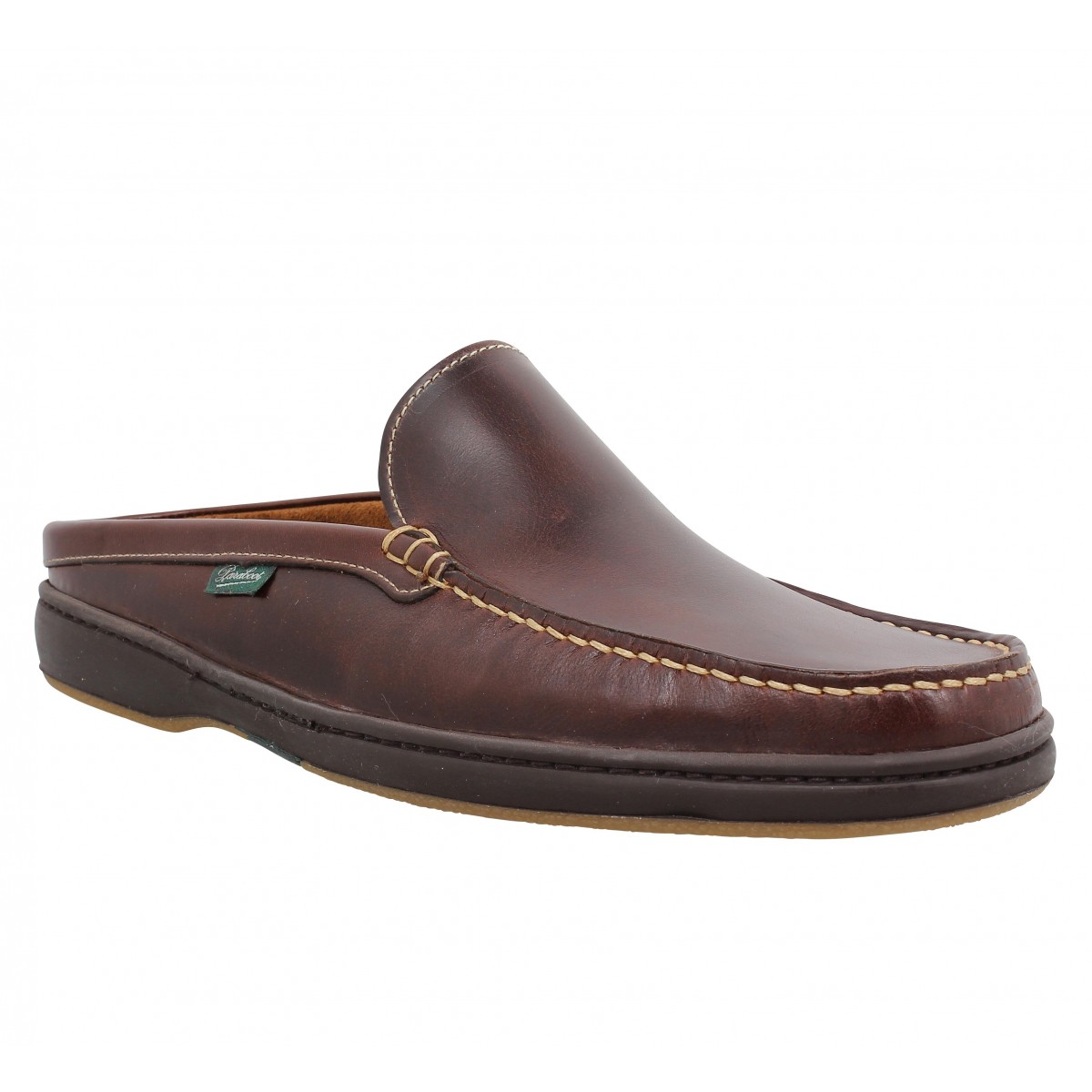 Mules PARABOOT Ancyl cuir Homme Chocolat