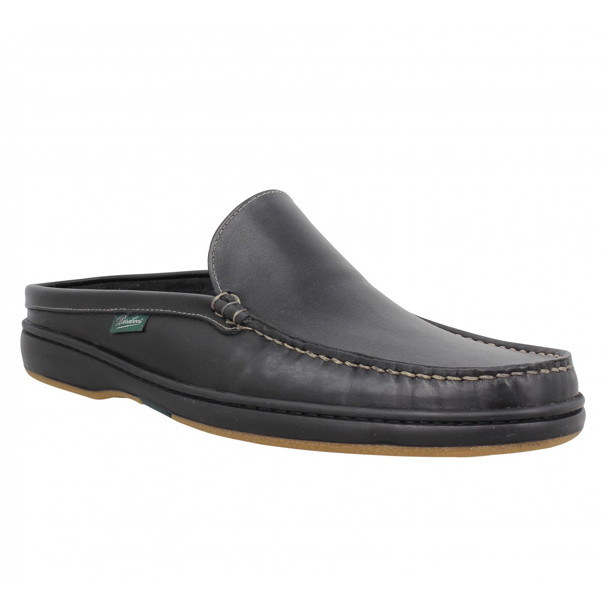 Mules PARABOOT Ancyl cuir Homme Noir