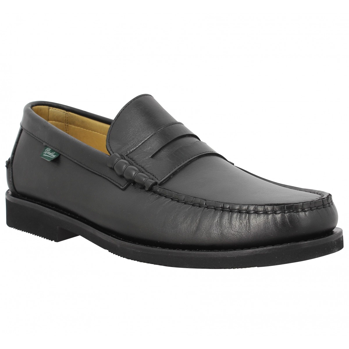 Mocassins PARABOOT Brighton cuir Homme Noir