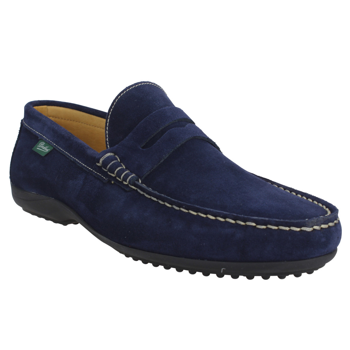 Mocassins PARABOOT Cabrio velours Homme Royal