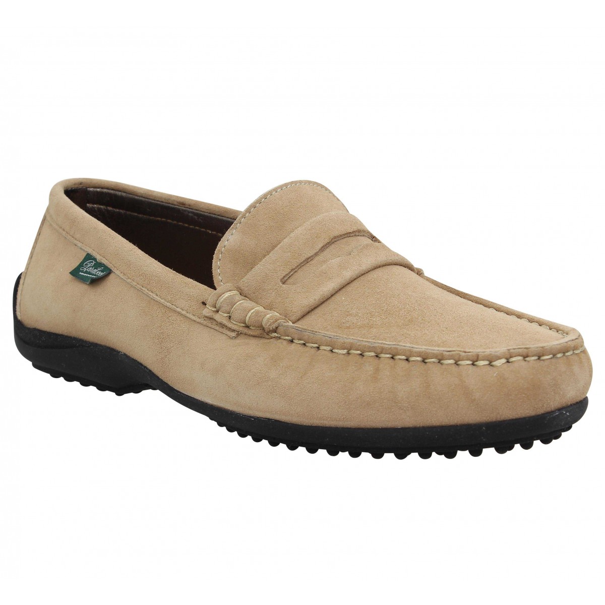 Mocassins PARABOOT Corvette velours Femme Beige