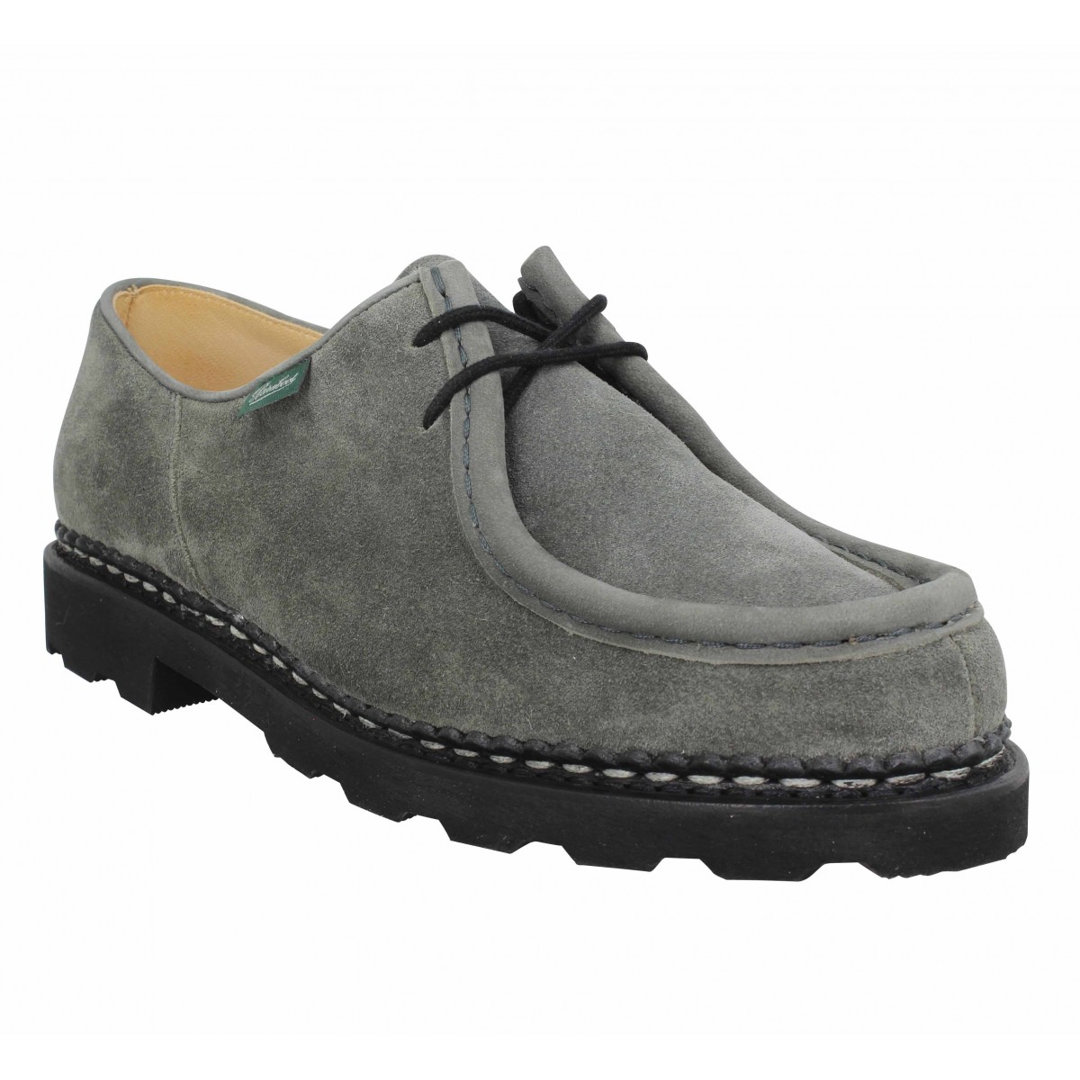 Chaussures à lacets PARABOOT Michael velours Homme Gris