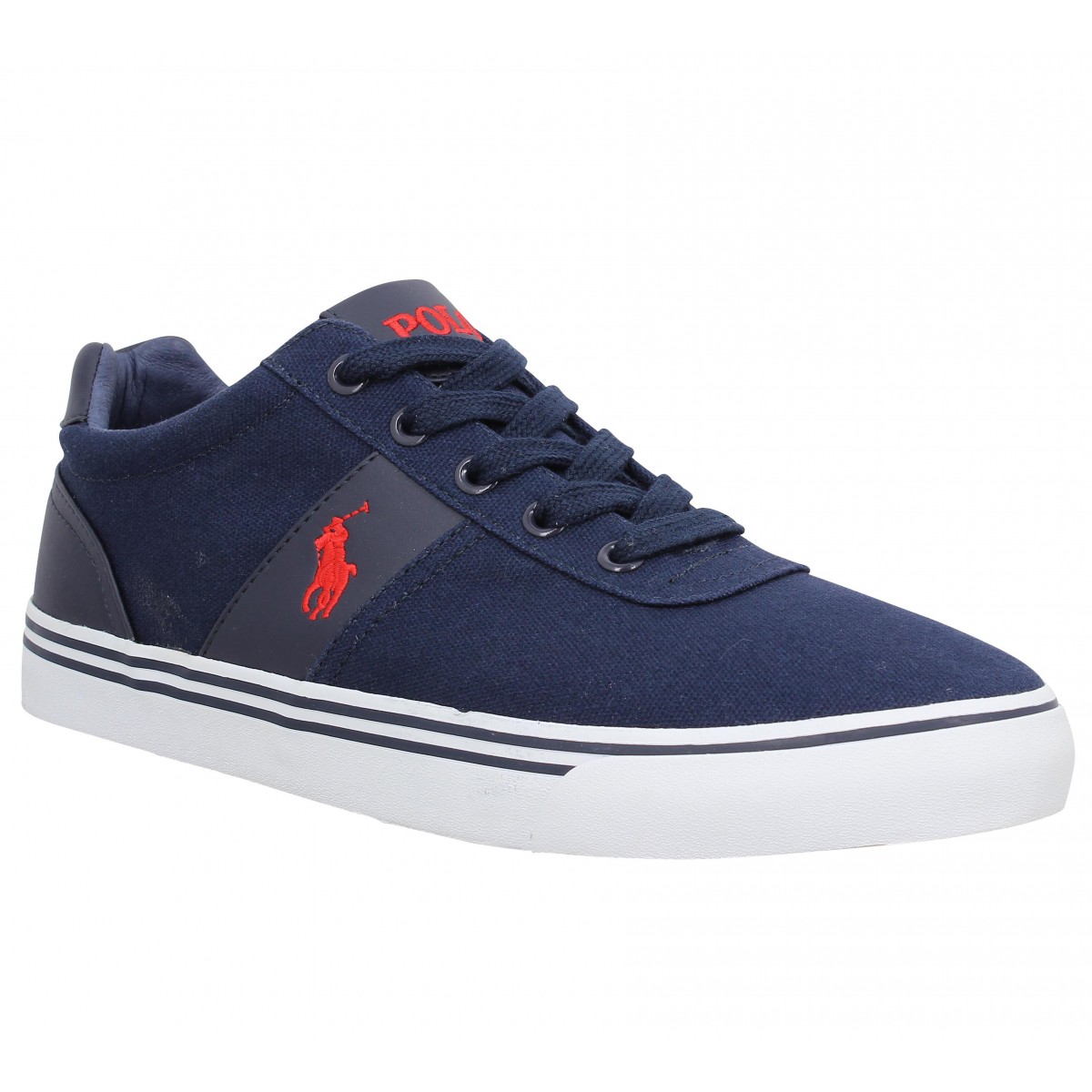 Baskets POLO RALPH LAUREN Hanford toile Marine