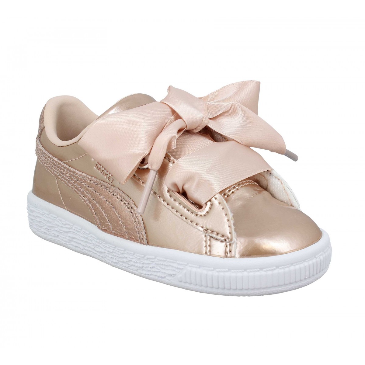 puma heart beige cuir