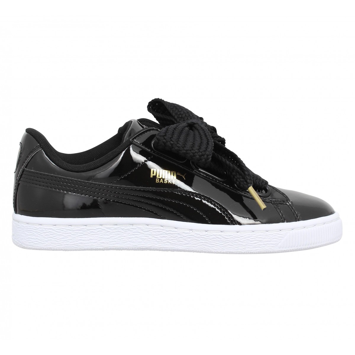 basket puma vernis noir