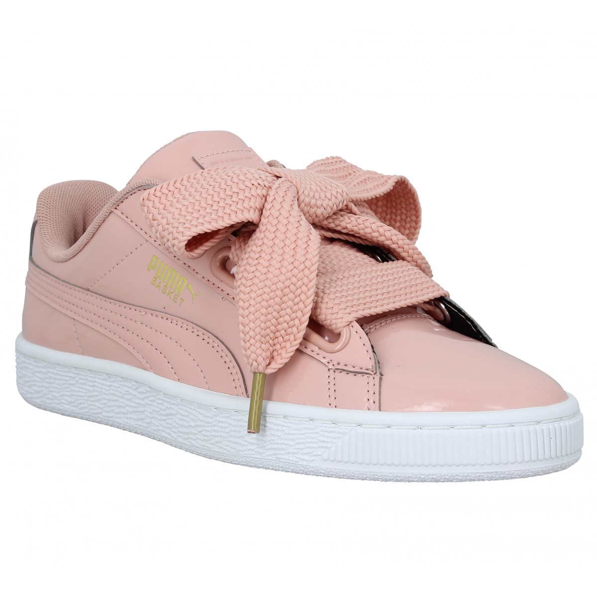 Basket heart patent femme cheap