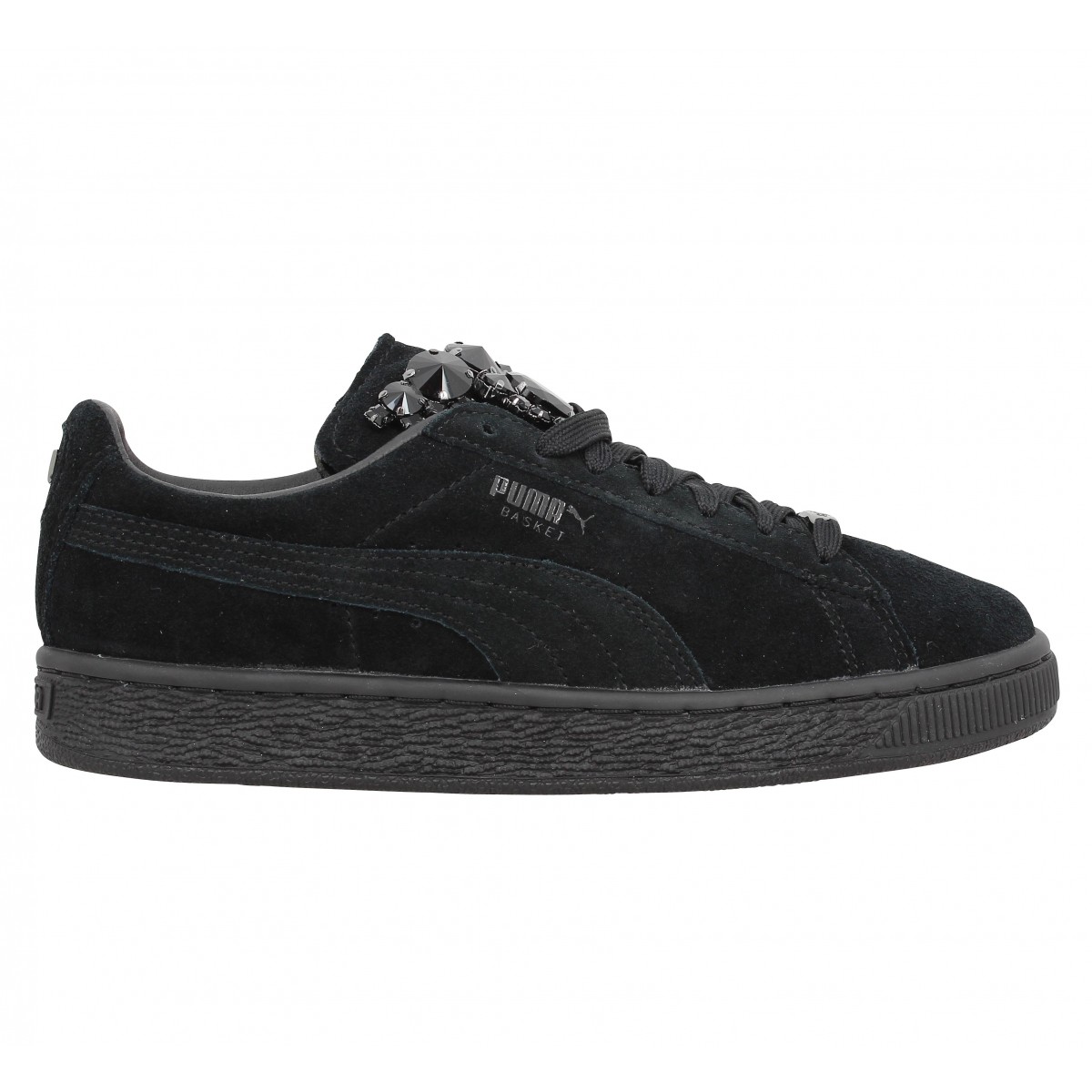 puma basket noir femme