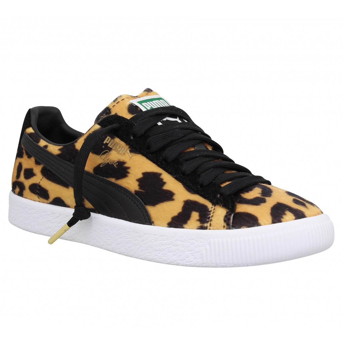 puma clyde leopard