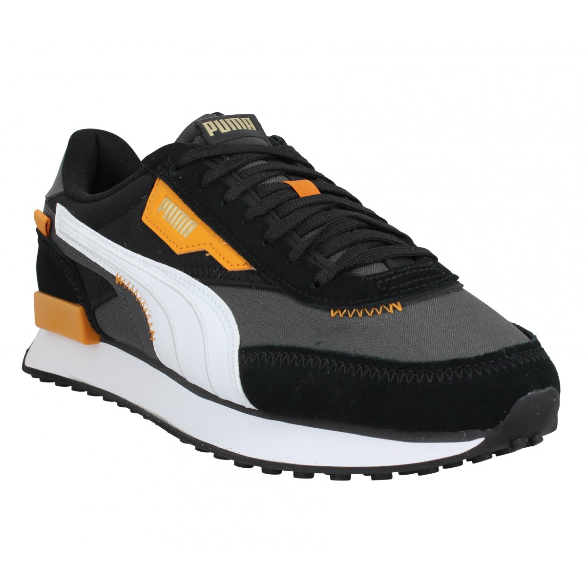 PUMA Future Rider Displaced velours toile Homme-40-Asphalt Noir