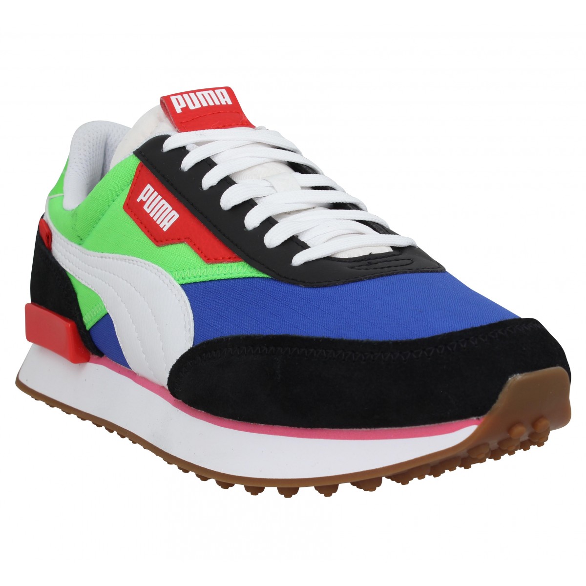 puma bleu vert