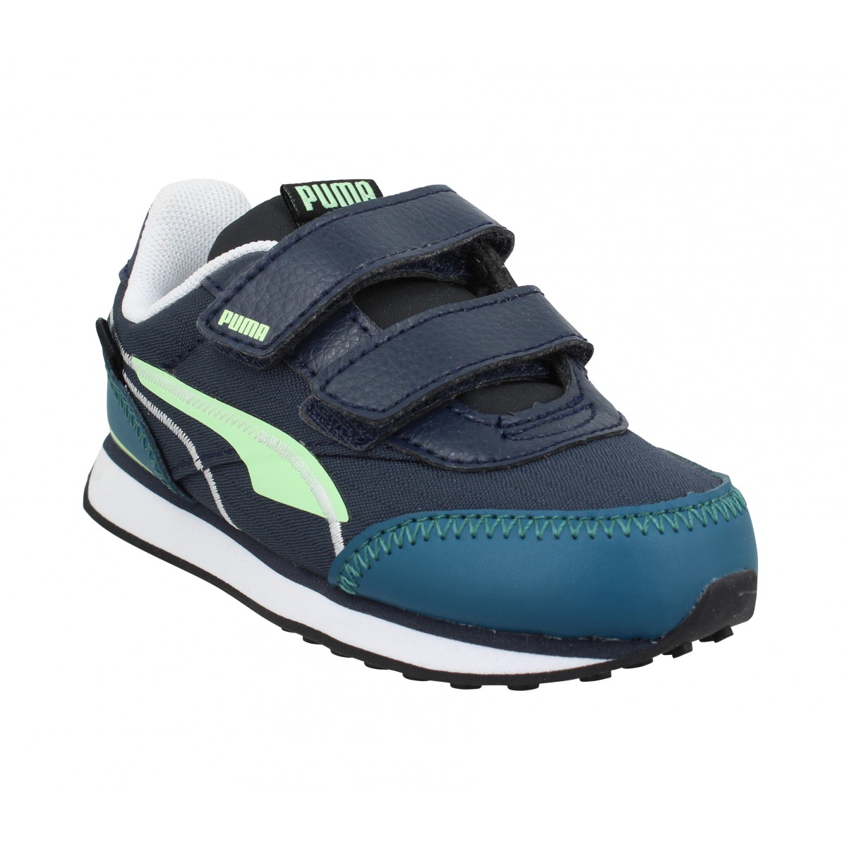 Baskets PUMA Future Rider Twofold V toile Enfant Noir Bleu