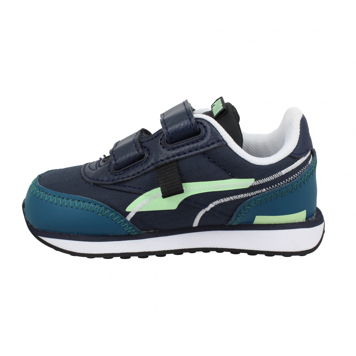 Puma future rider twofold v toile enfant noir bleu enfants Fanny