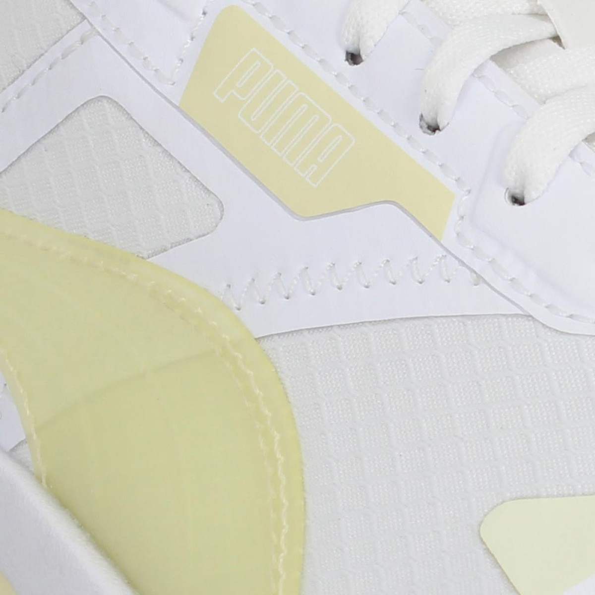 Puma kosmo rider tech toile femme blanc anis femme Fanny chaussures