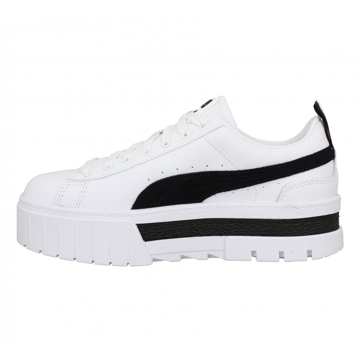 Puma blanche online en cuir
