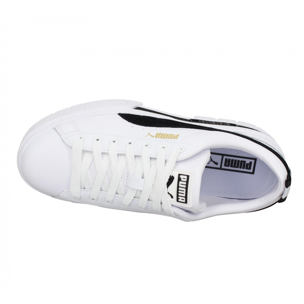 Puma blanche cuir on sale femme