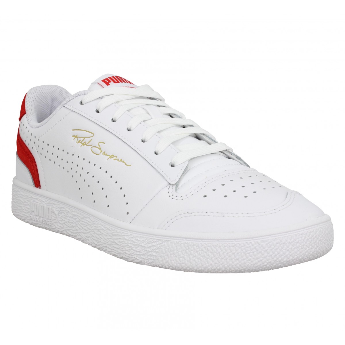puma blanche rouge