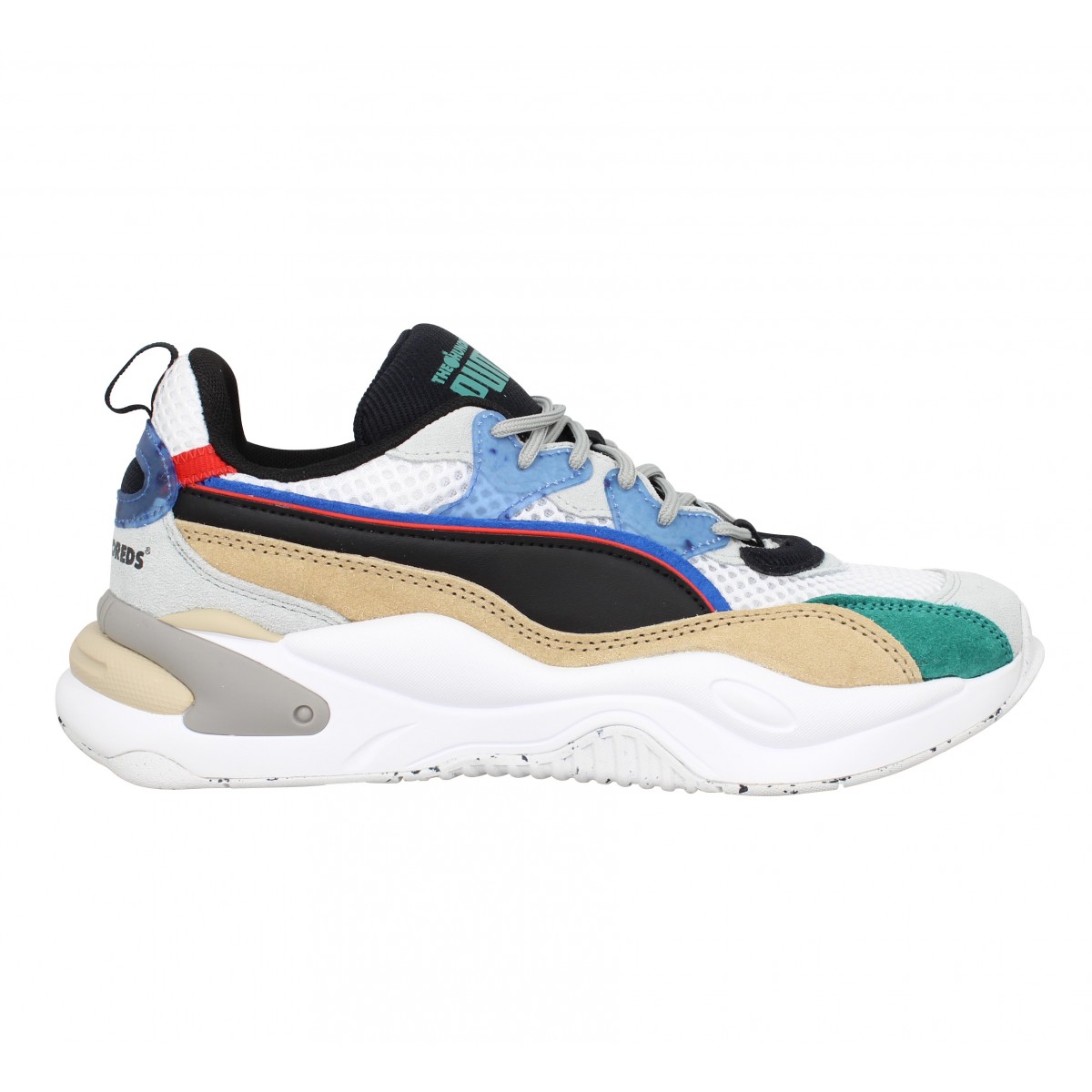 Puma rs 2k hf the hundreds velours toile homme blanc noir homme Fanny